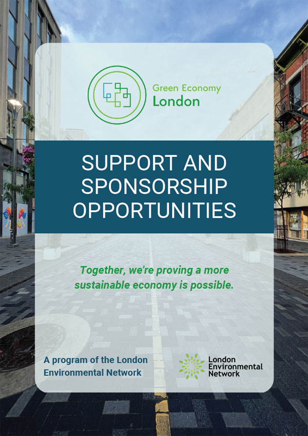 Green Economy London Support and Sponsorship Opportunities
